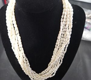 Natural Pearl Stranded Necklace
